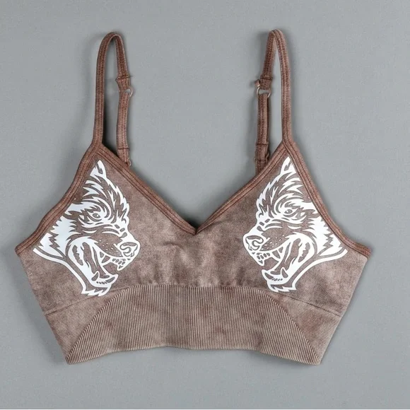 Everson Seamless Sports Bra LARGE Desert Dust Mineral Wash DARC SPORTS - Picture 5 of 5